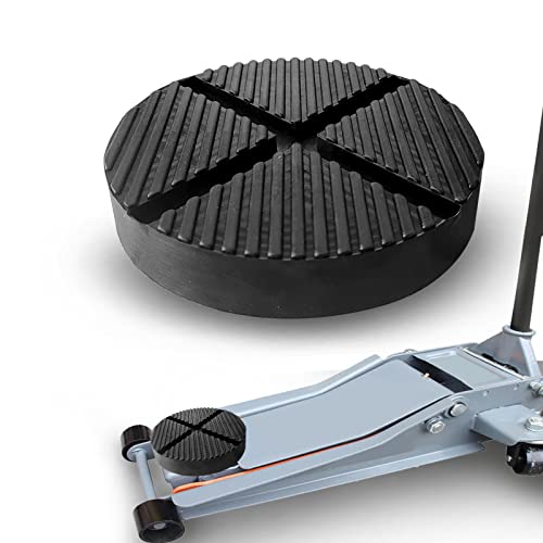 Image of 1Pcs Floor Jack Pads Universal for Floor Jack Rubber Pad Cross Groove Design Jack Pad Adapter, Universal X-Slot Rubber Jack Pad Adapter, Jack Pad Adapter Pinch Weld Side Frame Rail Protector Puck /Pad