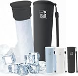 氷嚢 ミニアイスパック 氷のう氷嚢 魔法瓶 氷嚢 持ち運び 氷 携帯氷のう 持ち運び 氷嚢 スポーツ ステンレス魔法瓶真空断熱構造で0℃約20時間持続 ネッククーラー 夏は氷のうで 熱中症対策 グッズ 暑さ対策グッズ 最強 暑さ対策グッズ最強 猛暑対策 スポーツ アウトドア ゴルフ 通学 通勤 (ブラック)