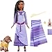 Mattel Disney Wish Asha of Rosas Adventure Pack Doll, Posable Fashion Doll with Removable Fashion, Animal Friends and Accessories, Toys Inspired by The Movie