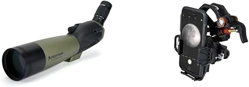 Celestron 52250 3.150 in Ultima Zoom Spotting Scope con adaptador universal para smartphone