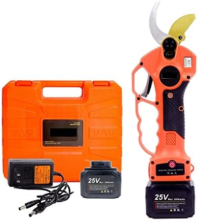 Cordless Electric Pruning Shears - 25V 40mm Battery-Powered Pruner with Extendable Pole & 5-Inch Chain - Efficient Garden Tools for Effortless Trimming & Pruning