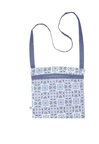 Sac à pinces à linge en coton bio bleu RHS Gertrude Jekyll rangement épingles