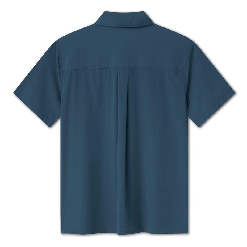 Chemise manches courtes en coton Seine Bleu Maison montagut - Homme | Place des Tendances