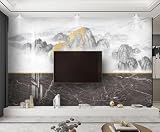 Carta Da Parati 3D Montagne Di Marmo E Acqua 250x175cm Fotomurali Poster Gigante Design Murale Decorazione -MIWEI Wallpaper-ZXY-26742