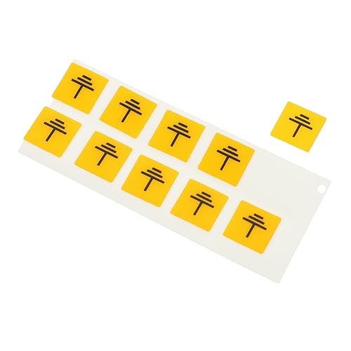 VILLCASE 20 Unidades Adesivos De Aterramento Elétrico Etiquetas De Painel Elétrico Adesivos De Segur