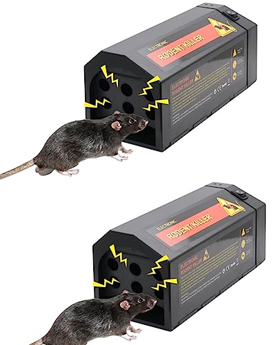 2024 2X Elektronische Rattenfalle - Mäusefalle Professionelle...