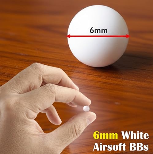 ARSUK Biodegradable Airsoft BB Pellets – 6mm White – 0.20g Seamless Plastic Rounds for Reliable Practice, Training, and Recreational Play – Pack of 2000 by ARSUK - Image 5