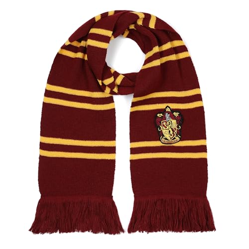 Harry Potter Offizieller Gryffindor Schal - Accessoire für Damen Herren und Kinder - Hogwarts Geschenk und Kostüm Zubehör Einheitsgröße