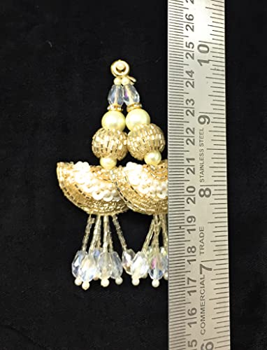 Image of Inhika Set of 2 Lehenga Latkan (White Colour, 13 cm Long, 15248), Standard, T204082185015248