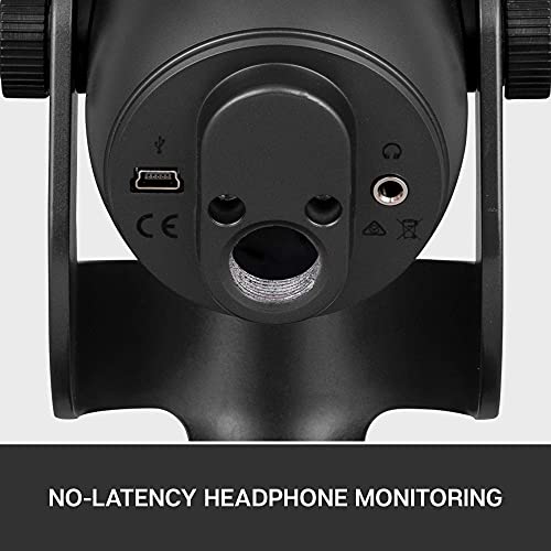 Blucoil Blue Yeti Usb Mic For Recording & Streaming On Windows & Mac (Blackout) Bundle With Logitech H390 Wired Headset, Stereo Headphones With Noise-Cancelling Microphone Boom Arm Plus Pop Filter #TOP3