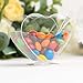 Efavormart 24 Pack | 2oz Mini Clear Plastic Heart-Shaped Dessert Parfait Cups with Spoons, Disposable or Reusable Pudding Snack Bowl Sets