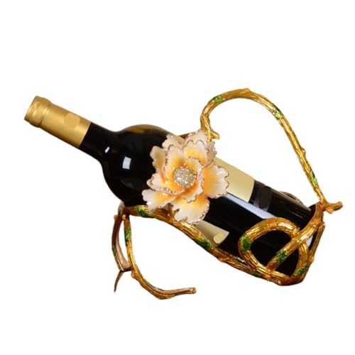 Soporte para botellas de vino con diseño floral miniatura 1