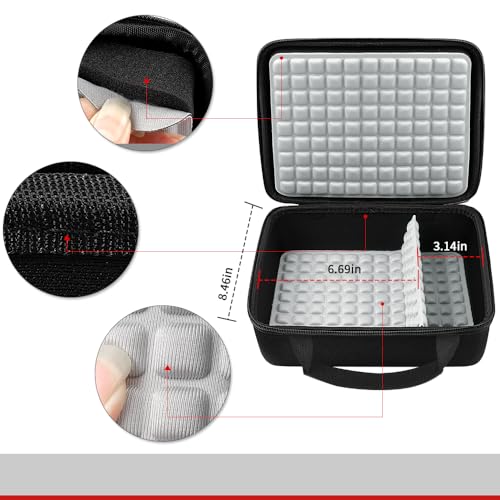 Hard Drive Case for Seagate Expansion Desktop/for Western Digital WD My Book/for Elements External Hard Drive 6TB 8TB 10TB 12TB 14TB 16TB 18TB Portable Desktop HDD (Black+Inside Grey)