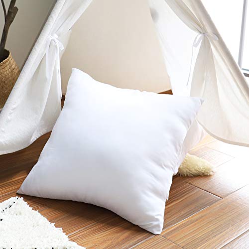 18 x 18 Inch Pillow Inserts (Set of 2), HIPPIH Decorative Throw Pillow Inserts, Hypoallergenic Square Pillow Form Insert, Upgraded