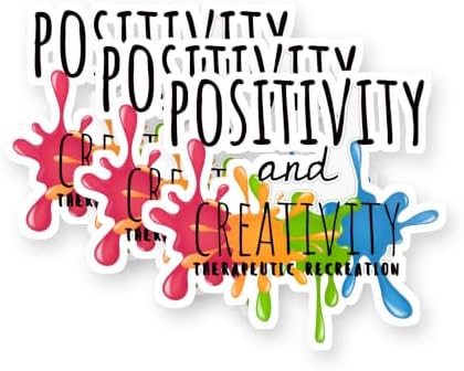 Positivity and Creativity with Therapeutic Vinyl Stickers 3 Pack 3 Inch image 5