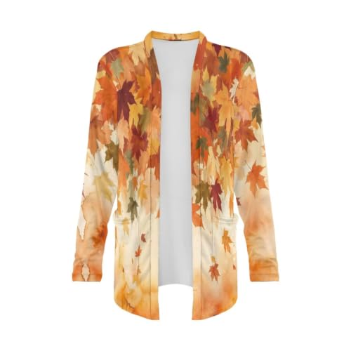 Image of Womens Open Fron Cardigan Sweaters Long Sleeve Tops Daily Coats