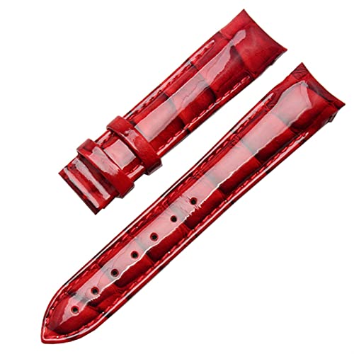 Bracelet de montre en cuir véritable rouge 18 mm pour rénover une montre Tissot