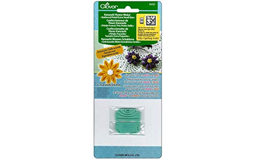 CLOVER 8492 Kanzashi Flower Maker Gathered Petal Quilt Pattern, X-Small