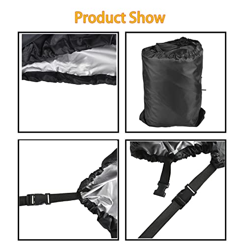 Wflnhb 420D Snowmobile Storage Cover Fits Up To 95 Inches Black Replacement For Polaris Can-Am Yamaha #TOP2
