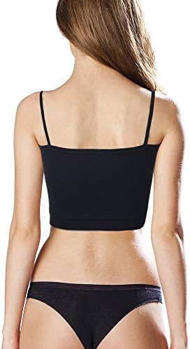 B.BANG&BRSP Padded Women Lace Sports Bra Seamless Push Up Camisole for Yoga Fitness, 3 PCS