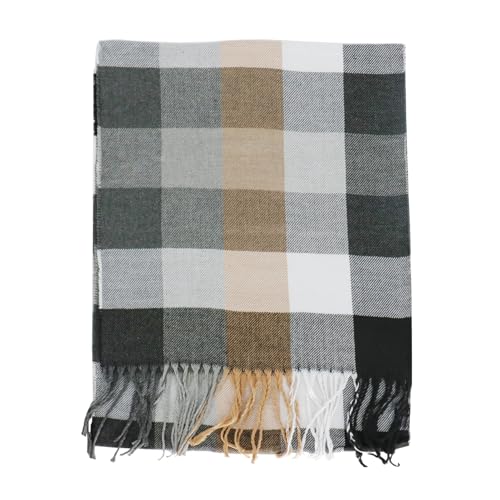 vimate Plaid Scarf for women-Winter Ladies Long Plaid Tartan Checkered Scarf Accessories (Style 13)4