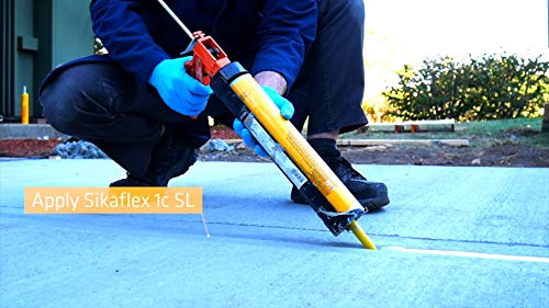 Sikaflex 1C Sl 29 Oz Limestone - Sikaflex Self Leveling Concrete Sealant. Polyurethane, Concrete Crack Filler. Case Of 12. 5/8" X 150' Backer Rod Included. Applicator Gun Not Included #TOP3