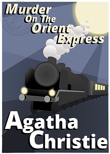 Vintage Poster Poirot Murder on the Orient Express ART Deco Print (A3)
