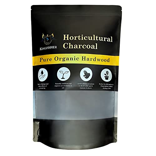 Organic Horticultural Charcoal & Terrarium Charcoal | Charcoal for Plants | Pure Hardwood Charcoal for Planting and Gardening | (4 Quart)