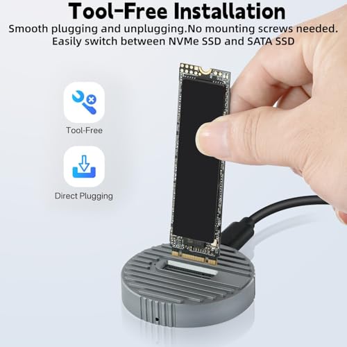 Lector Externo M.2 NVMe SSD Adaptador 10Gbps USB A WAY07 miniatura 5