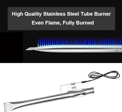 Image of SafBbcue Heat Plates Flame Tamers for Nexgrill 720-0864 720-0864M Grills, for Home Depot Nexgrill 2 Burner Grill Heat Plate Grill Bunrners (Porcelain Steel)