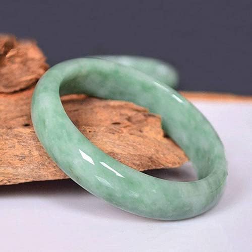 手彫りのバングル 光沢のある美しい中国製グリーン翡翠バングル 54mm 