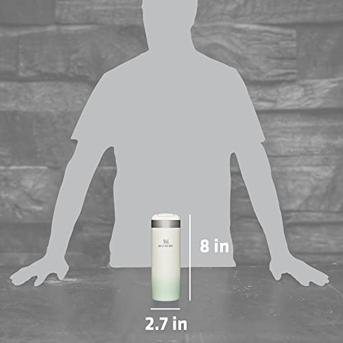 Image of Stanley AeroLight Transit Bottle 16 oz Locking Drink Through Lid Leak Resistant Water Bottle or Coffee Travel Mug Lightweight Insulated Stainless Steel BPA-Free Cream
