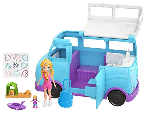 Polly Pocket Caravana de Aventuras de Polly, Accesorios para muñecas (Mattel FTP74)