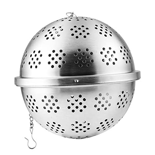 SOIMISS Bola De Filtro De Especias Colador De Infusor De Té Colador De Malla Fina Para Filtrar Infusores Spice Colador De Té Cafetera Filtro Bola De Especias Acero Inoxidable Silver