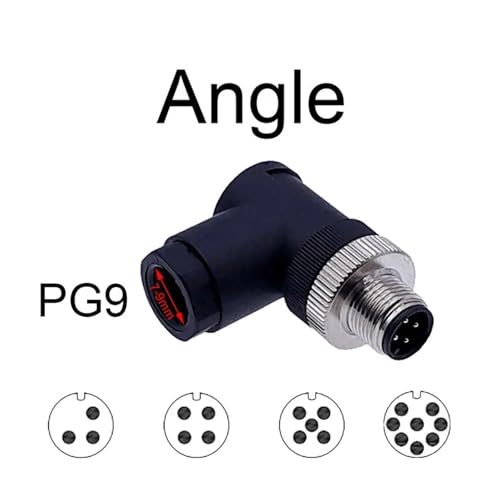 Connecteur M12 angle mâle 3P évite la torsion des câbles - 2