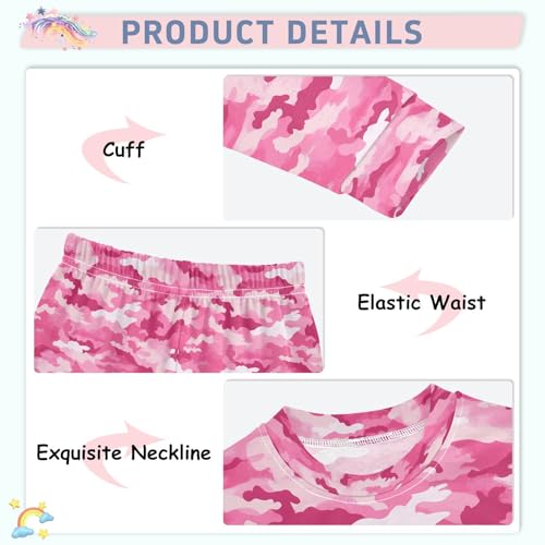 ALAZA Hipster Camouflage Camo Painting Pajamas Long Sleeve Sleepwear 2-Piece Pajama Set4