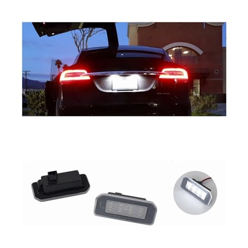 Conjunto luces de coche de matrícula LED trasera para Tesla Model 3 Y 2021 5