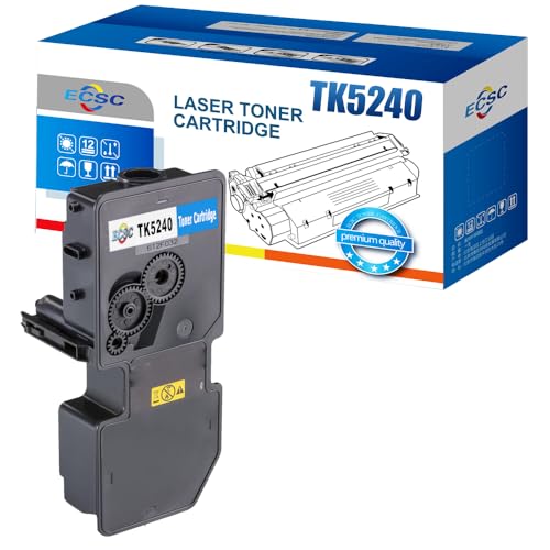 Image of ECSC Toner Cartridge TK5240 Fits For Kyocera ECOSYS M5526cdn,M5526cdw,P5026cdn,P5026cdw (Cyan 1-Pack)
