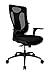 Produktbild Topstar Net Pro 100 inklusive höhenverstellbaren Armlehnen Bürostuhl, Stoff, schwarz, 59 x 56 x 120 cm