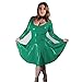 UUKR Primavera / otoño manga larga vestido de PVC mujer fiesta clubwear casual bodycon a-line vestidos sexy bajo corte vestigio más tamaño s-7xl-Verde pavo real_6XL