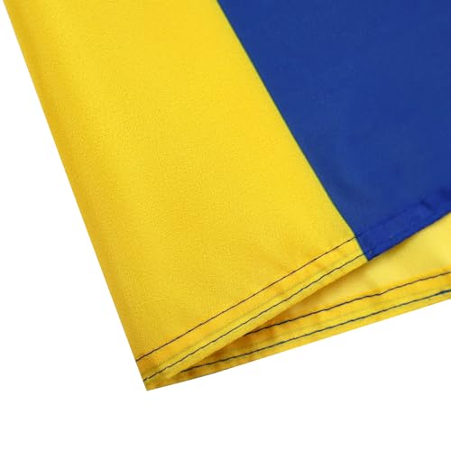 Image of AZ FLAG Set of 5 Barbados Flags - 90 x 60 cm - 100% Polyester Barbados Flag with Integrated Metal Eyelets