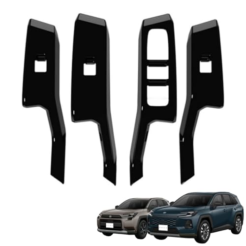 HYJOUM [�E�B���h�E�X�C�b�`�p�l���J�o�[] RAV4 XA60 6��� 60�n �ɓK�p For RAV4 �p���[�E�B���h�E�{�^���t���[�� �K���X���t�g�J�o�[ �L�Y�h�~ ����h�~ ABS�� �g���^��p�݌v �����p�[�c �J�[�A�N�Z�T���[ �C���e���A�p�l��