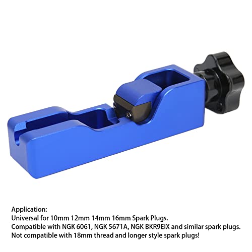 Ferramenta de lacuna de vela de ignição, resistente de metal para velas de ignição NGK 6061 10 mm 12