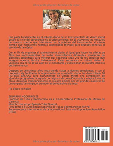 18 RUTINAS BASICAS: para instrumentos de Viento Metal (interior en color)