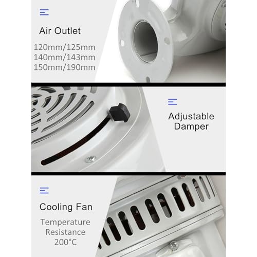 Ventilador industrial de 2800 rpm, tolva de secado, funcionamiento continuo de bajo ruido, motor de cobre resistente al calor, equipo de mezcla de plástico