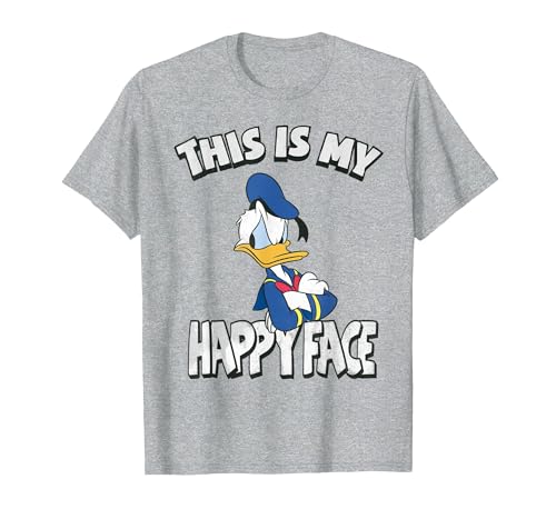 Disney mens Disney Men's Donald Duck T-shirt fashion t shirts, Heather Gray, XX-Large US