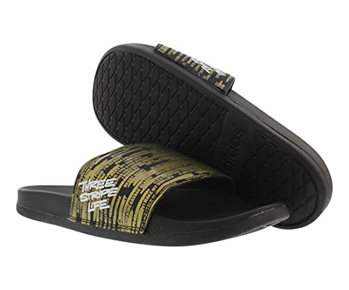 Image of adidas Adilette Comfort Mens Shoes Size 8, Color: Black /Gold