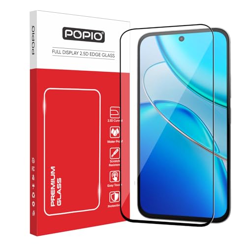 Image of POPIO Military-Grade Gorilla Tempered Glass for Vivo T5X | 9H Hardness, Edge-to-Edge, Bubble-Free
