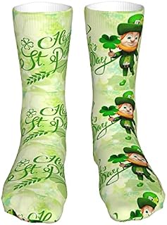 883 Compression Socks St Patricks Day Crew Socks Comfort Athletic Socks Breathable Sports Socks For Jogging Trekking Hiking 40cm