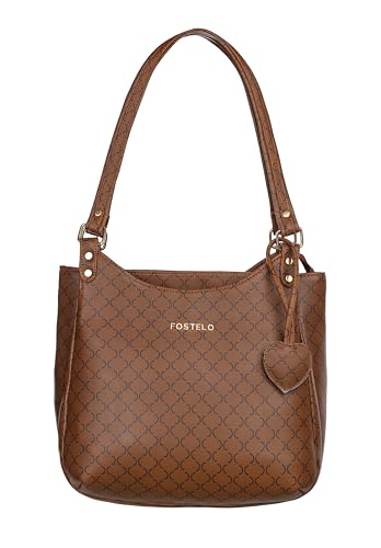 Image of Fostelo Women's Blossom Luxe Satchel Tote Handbag for Women | Ladies Purse | Stylish Shoulder Bag | Gift For Women
